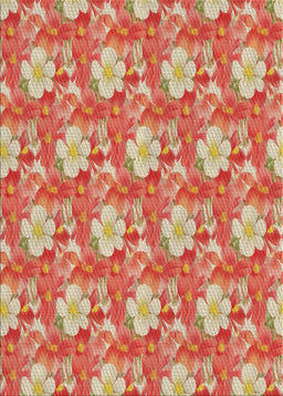 Machine Washable Transitional Red Rug, wshpat493