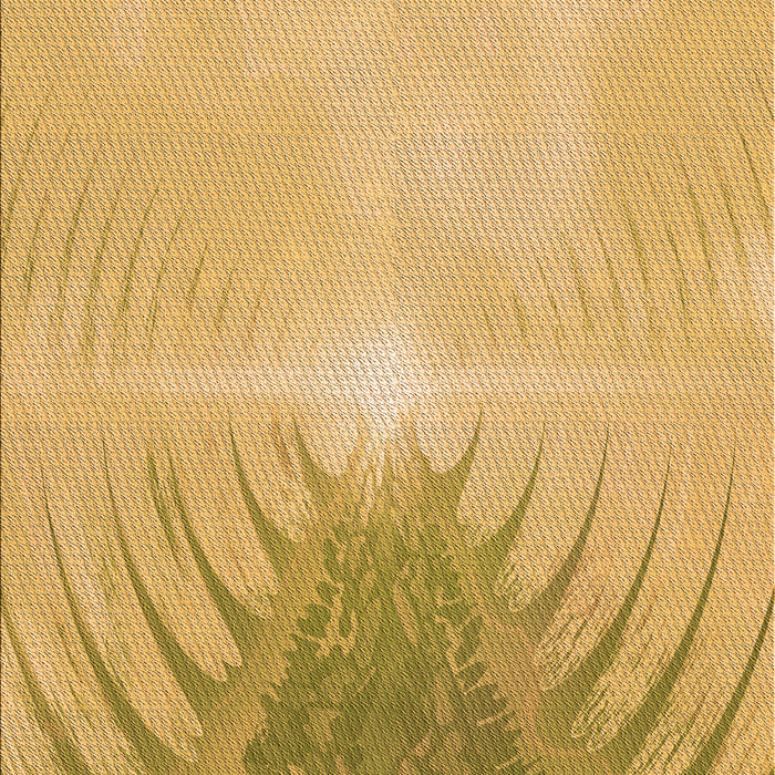 Patterned Saffron Yellow Rug, pat494org