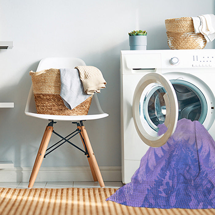 Machine Washable Transitional Purple Rug in a Washing Machine, wshpat494pur