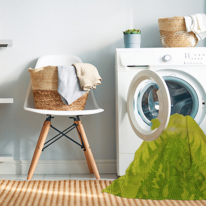 Machine Washable Transitional Pistachio Green Rug in a Washing Machine, wshpat494yw