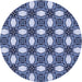 Square Patterned Sky Blue Rug, pat495blu