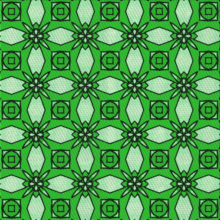 Round Patterned Forest Green Rug, pat495grn