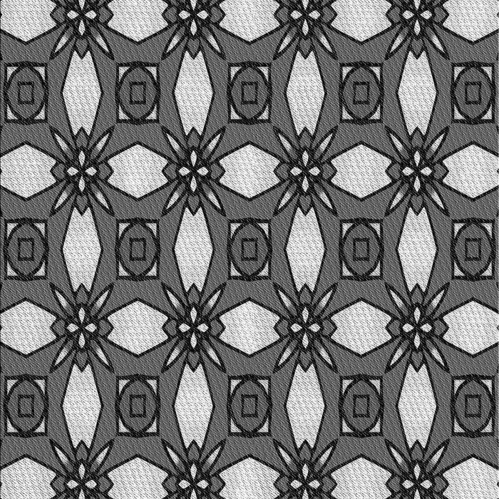 Patterned Dark Gray Black Rug, pat495gry