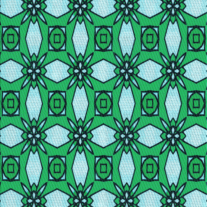 Patterned Lime Mint Green Rug, pat495lblu