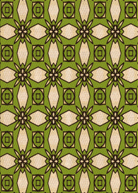 Machine Washable Transitional Avocado Green Rug, wshpat495org