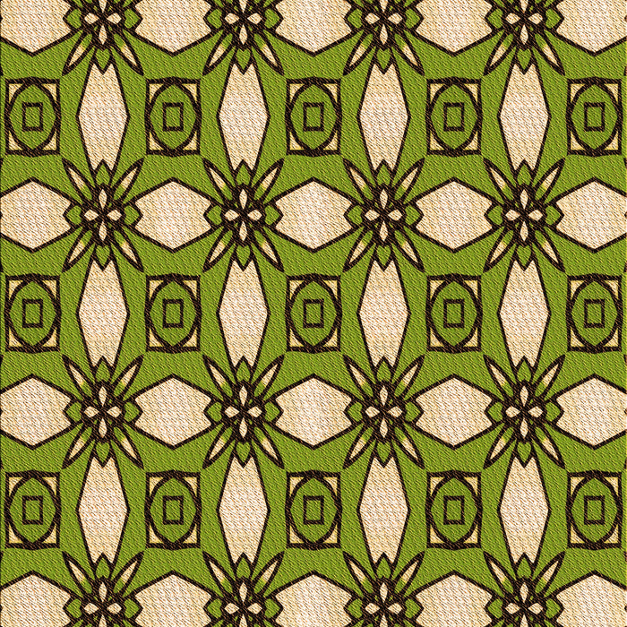 Patterned Avocado Green Rug, pat495org