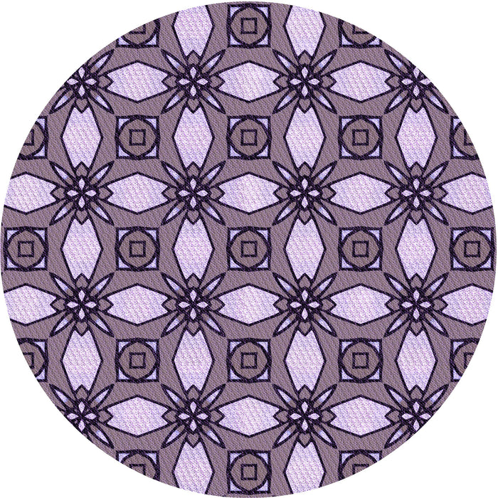 Square Patterned Plum Purple Rug, pat495pur