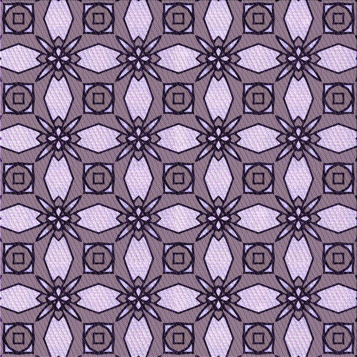 Round Patterned Plum Purple Rug, pat495pur