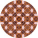 Square Patterned Light Salmon Rose Pink Rug, pat495rd