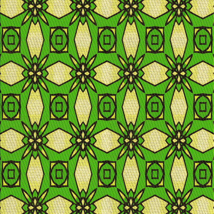 Patterned Emerald Green Rug, pat495yw