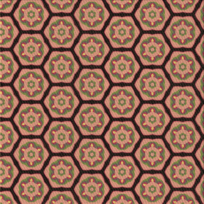 Round Patterned Bronze Brown Rug, pat496brn