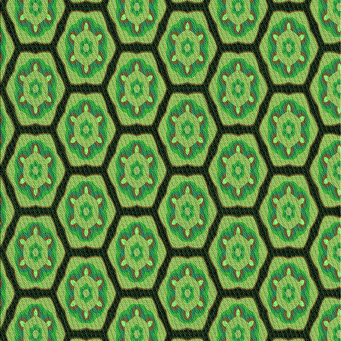 Patterned Green Rug, pat496grn