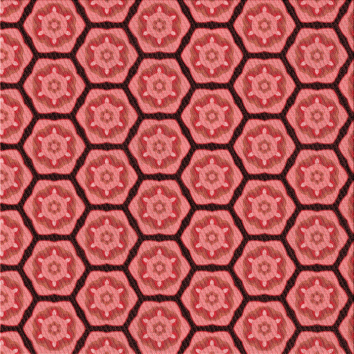 Round Machine Washable Transitional Red Rug, wshpat496rd