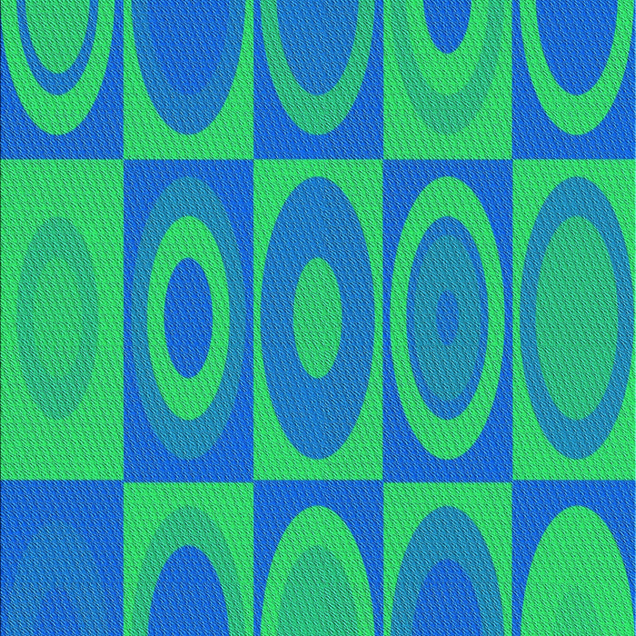 Patterned Blue Rug, pat497lblu