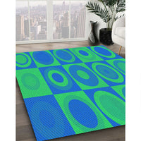 Patterned Blue Rug, pat497lblu