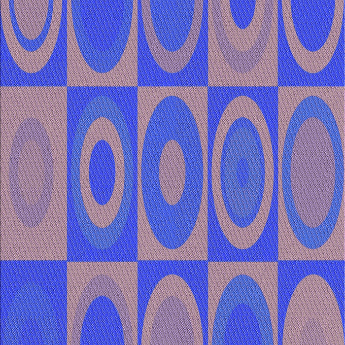 Patterned Blue Rug, pat497pur