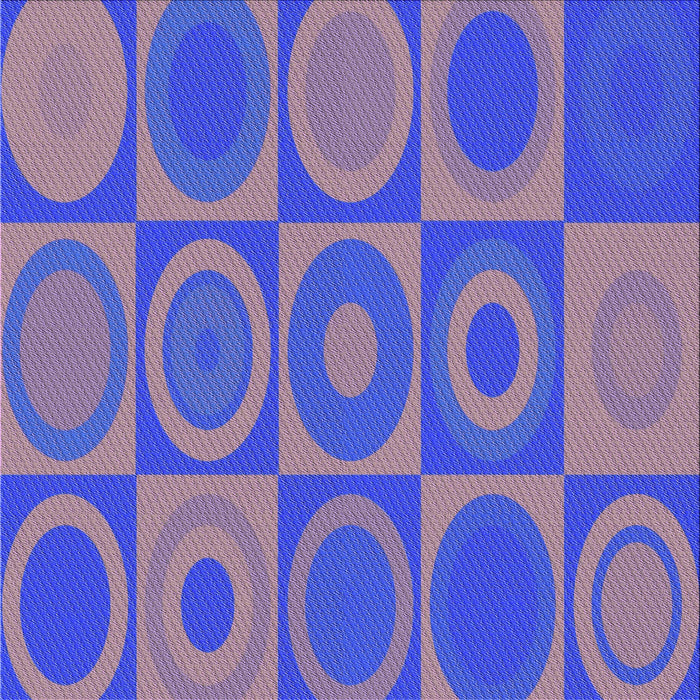 Round Machine Washable Transitional Blue Rug, wshpat497pur