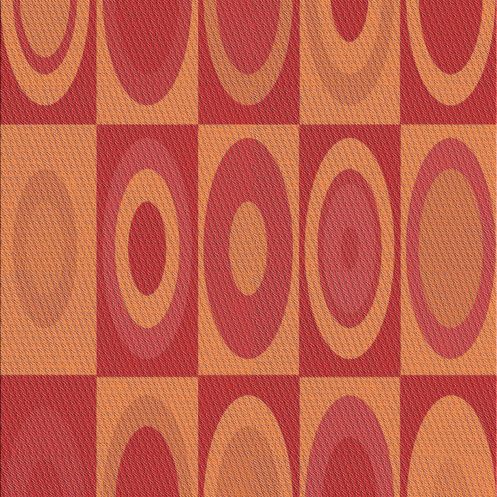 Patterned Bright Orange Rug, pat497rd