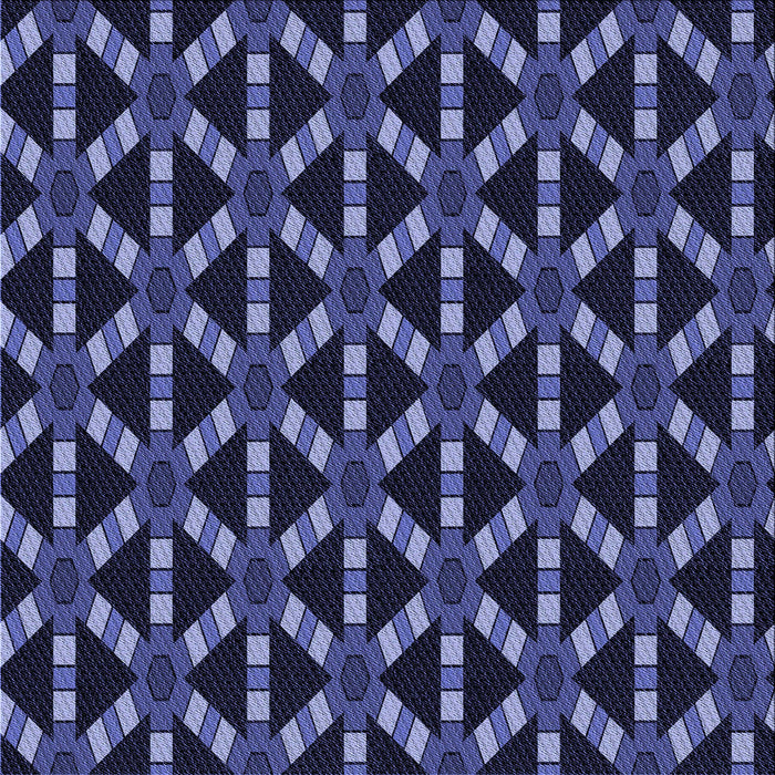 Round Patterned Night Blue Rug, pat498blu