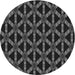 Square Patterned Midnight Gray Rug, pat498gry