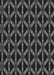 Patterned Midnight Gray Rug, pat498gry