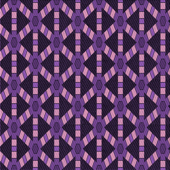 Round Patterned Dark Purple Rug, pat498pur