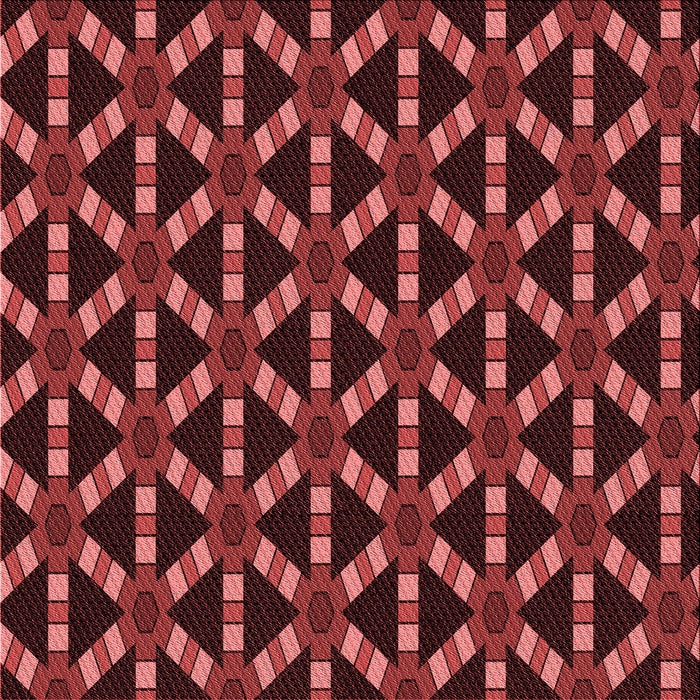 Round Patterned Red Rug, pat498rd