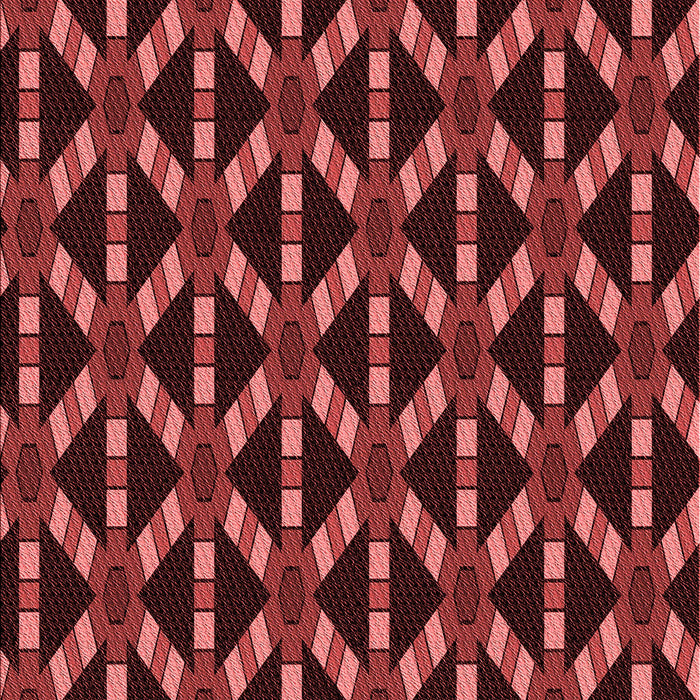 Patterned Red Rug, pat498rd