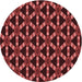 Square Patterned Red Rug, pat498rd