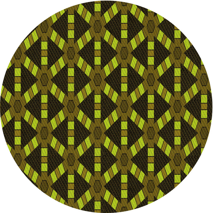 Square Patterned Midnight Gray Rug, pat498yw