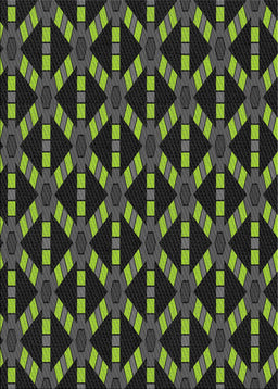 Patterned Mid Gray Novelty Rug, pat498