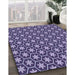 Machine Washable Transitional Purple Mimosa Purple Rug in a Family Room, wshpat499blu