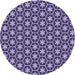 Square Patterned Purple Mimosa Purple Rug, pat499blu