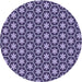 Square Machine Washable Transitional Purple Mimosa Purple Rug in a Living Room, wshpat499blu