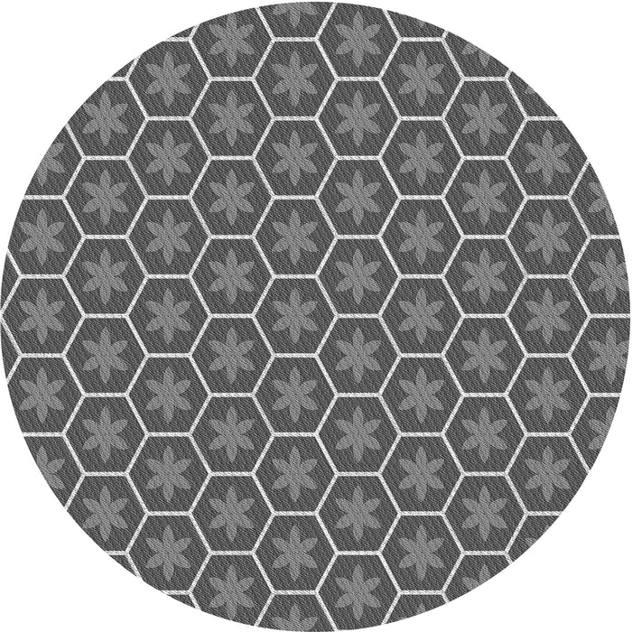 Square Machine Washable Transitional Gray Rug in a Living Room, wshpat499gry