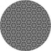 Square Patterned Gray Rug, pat499gry