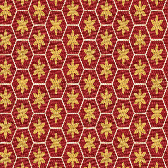 Patterned Orange Rug, pat499org