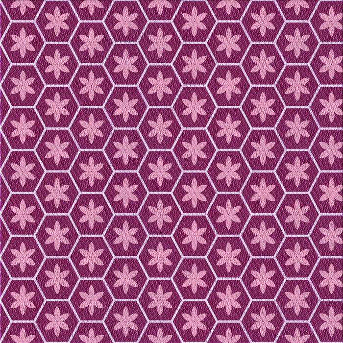 Round Patterned Raspberry Red Rug, pat499pur