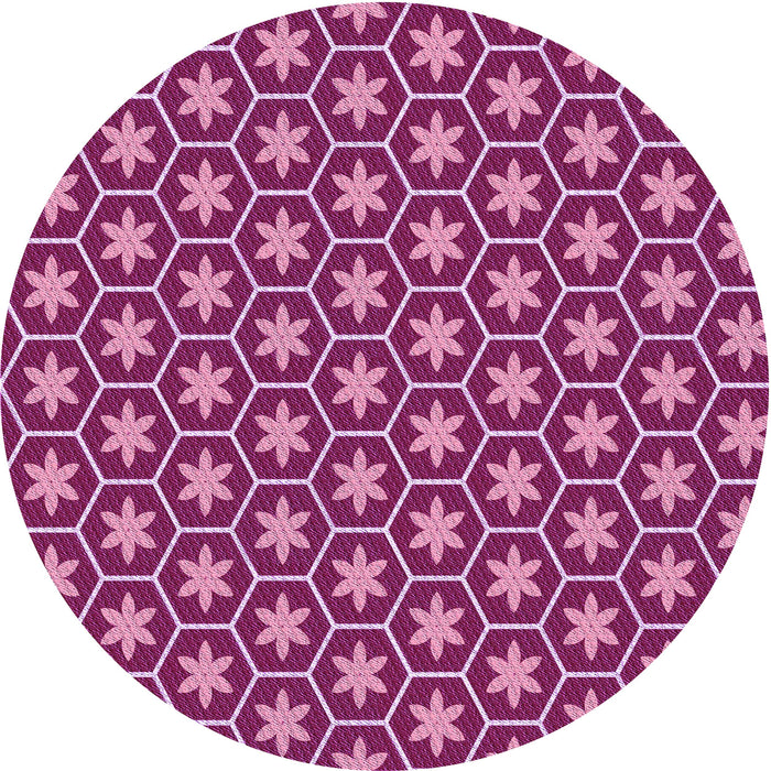 Square Machine Washable Transitional Raspberry Red Rug in a Living Room, wshpat499pur