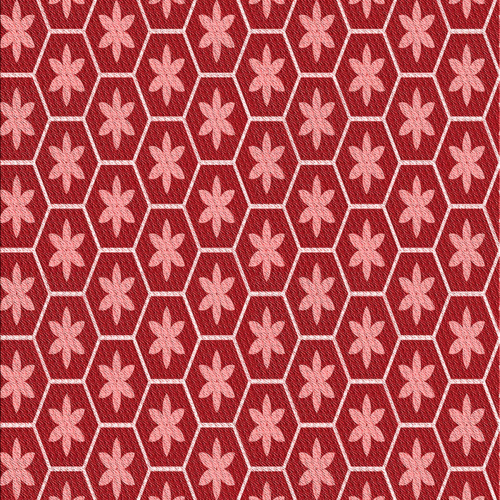 Patterned Red Rug, pat499rd