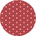 Square Machine Washable Transitional Red Rug in a Living Room, wshpat499rd