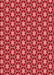 Machine Washable Transitional Red Rug, wshpat499rd