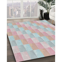 Patterned Gray Novelty Rug, pat49