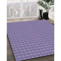 Patterned Purple Mimosa Purple Rug, pat5lblu