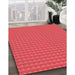 Machine Washable Transitional Red Rug in a Family Room, wshpat5rd