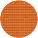 Square Machine Washable Transitional Neon Orange Rug in a Living Room, wshpat5yw