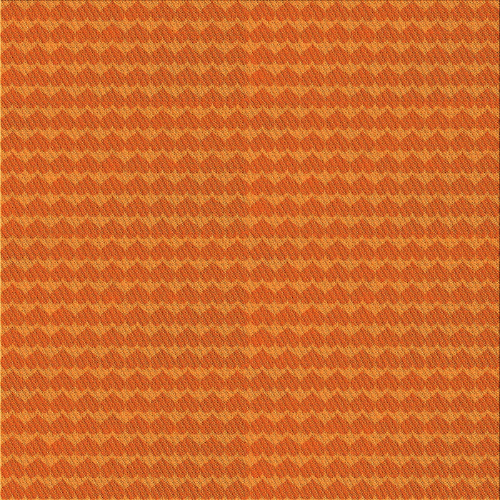 Round Machine Washable Transitional Neon Orange Rug, wshpat5yw