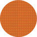 Square Patterned Neon Orange Rug, pat5yw