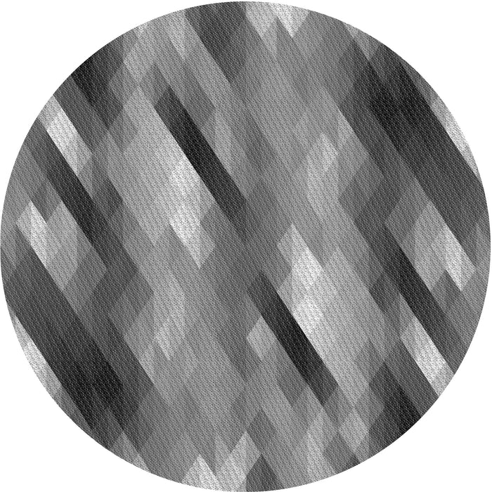 Square Patterned Dark Gray Rug, pat50gry