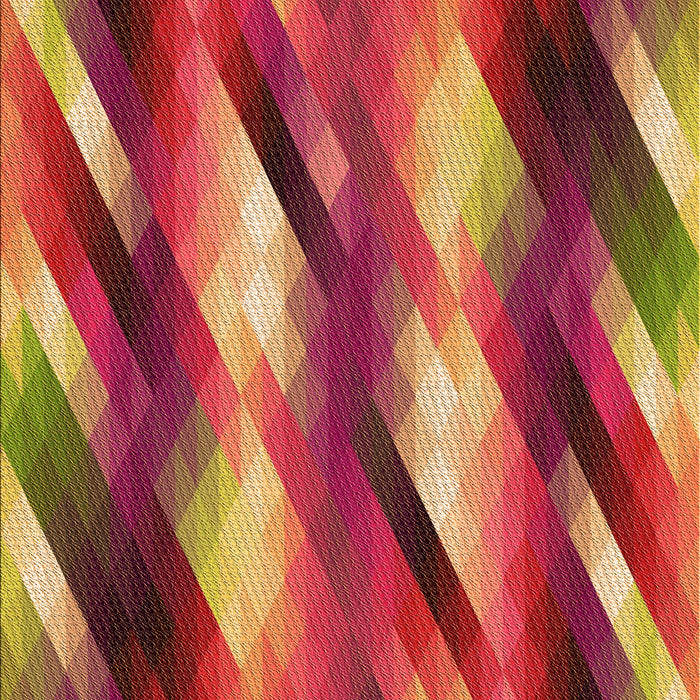 Square Patterned Crimson Red Rug in a Living Room, pat50org